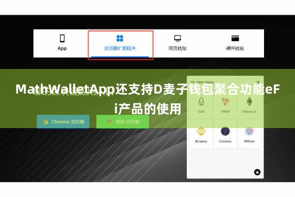 MathWalletApp还支持D麦子钱包聚合功能eFi产品的使用