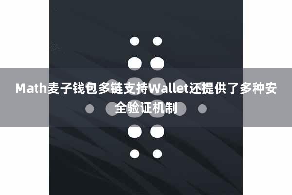Math麦子钱包多链支持Wallet还提供了多种安全验证机制